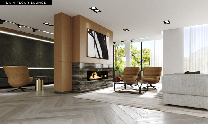 S2 at Stonebrook Main Lounge Rendering