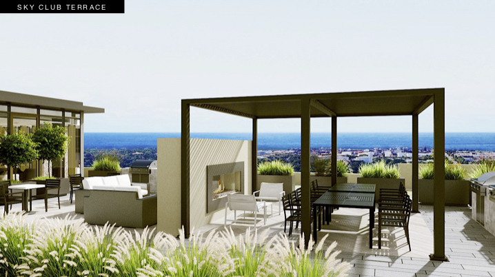 S2 at Stonebrook Sky Club Terrace Rendering