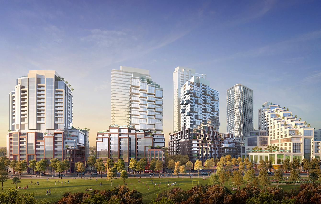 Exterior Rendering of the Galleria Mall Condos