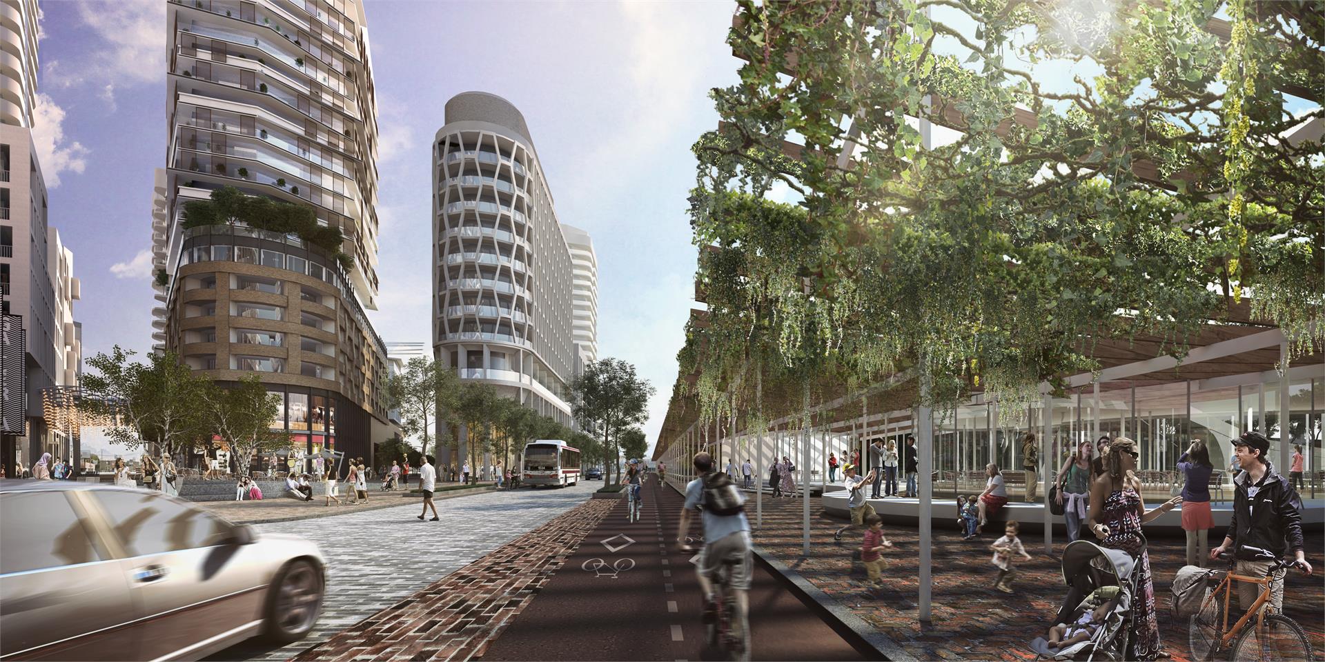 Exterior Rendering of the Galleria Mall Condos