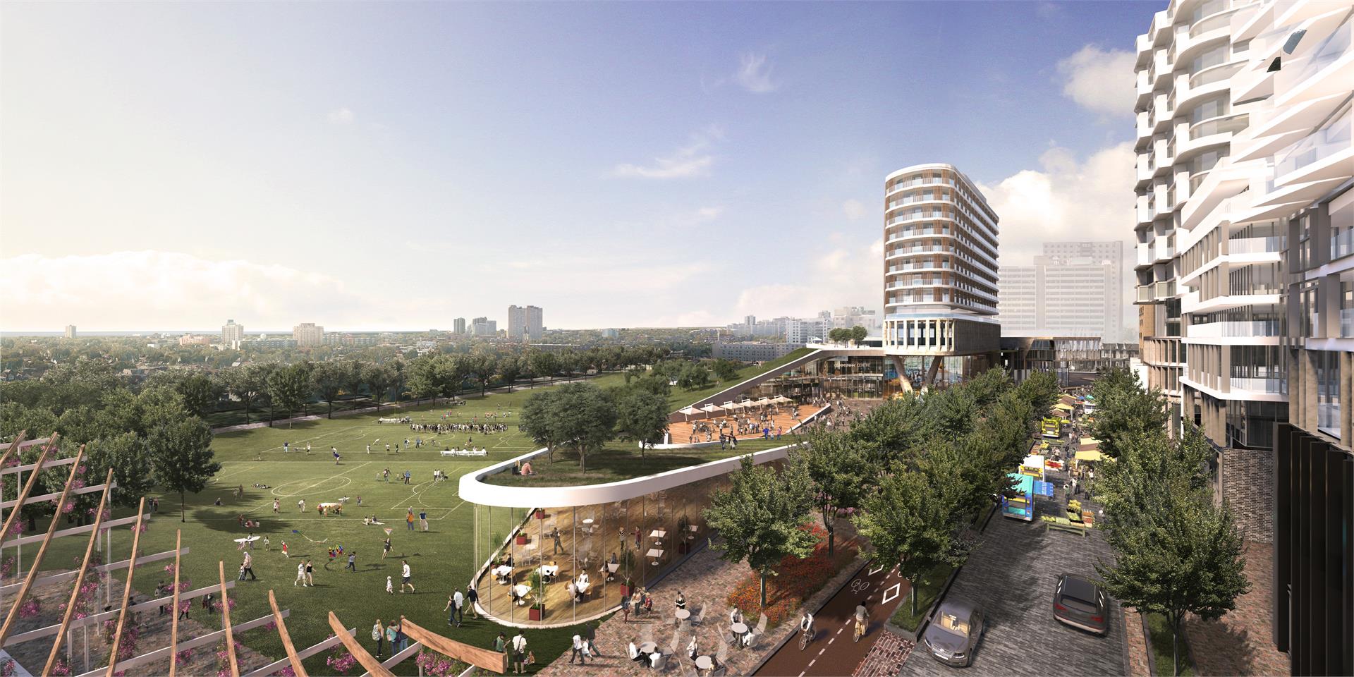 Exterior Rendering of the Galleria Mall Condos