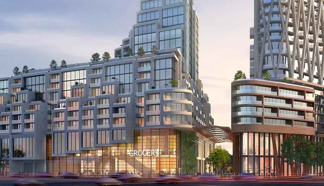 Exterior Rendering of the Galleria Mall Condos