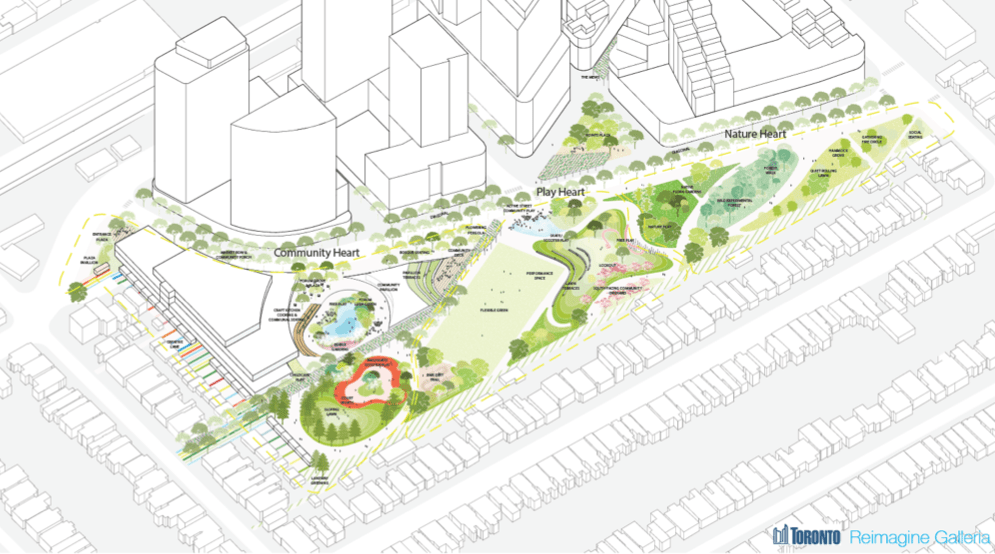 Site Plan of the Galleria Mall Condos