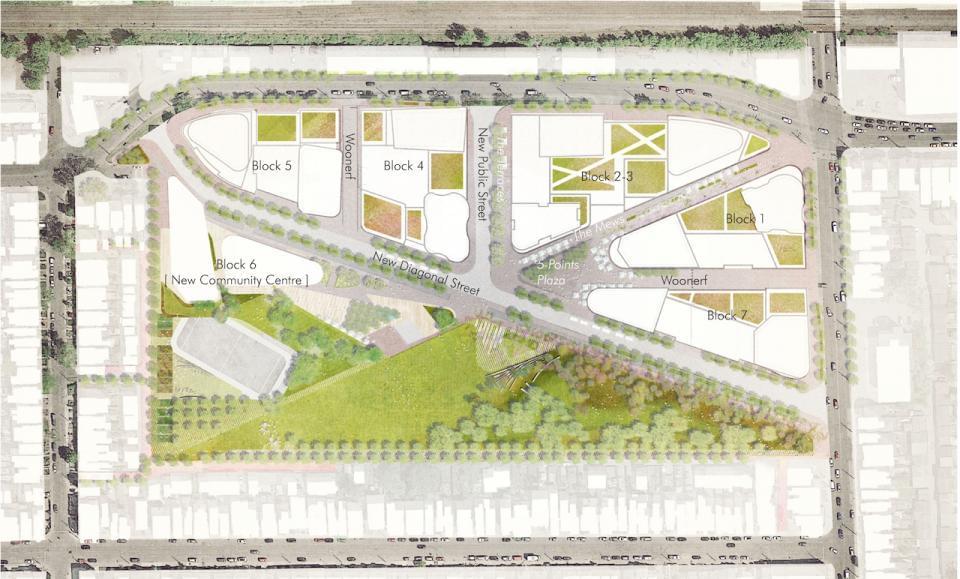 Site Plan of the Galleria Mall Condos