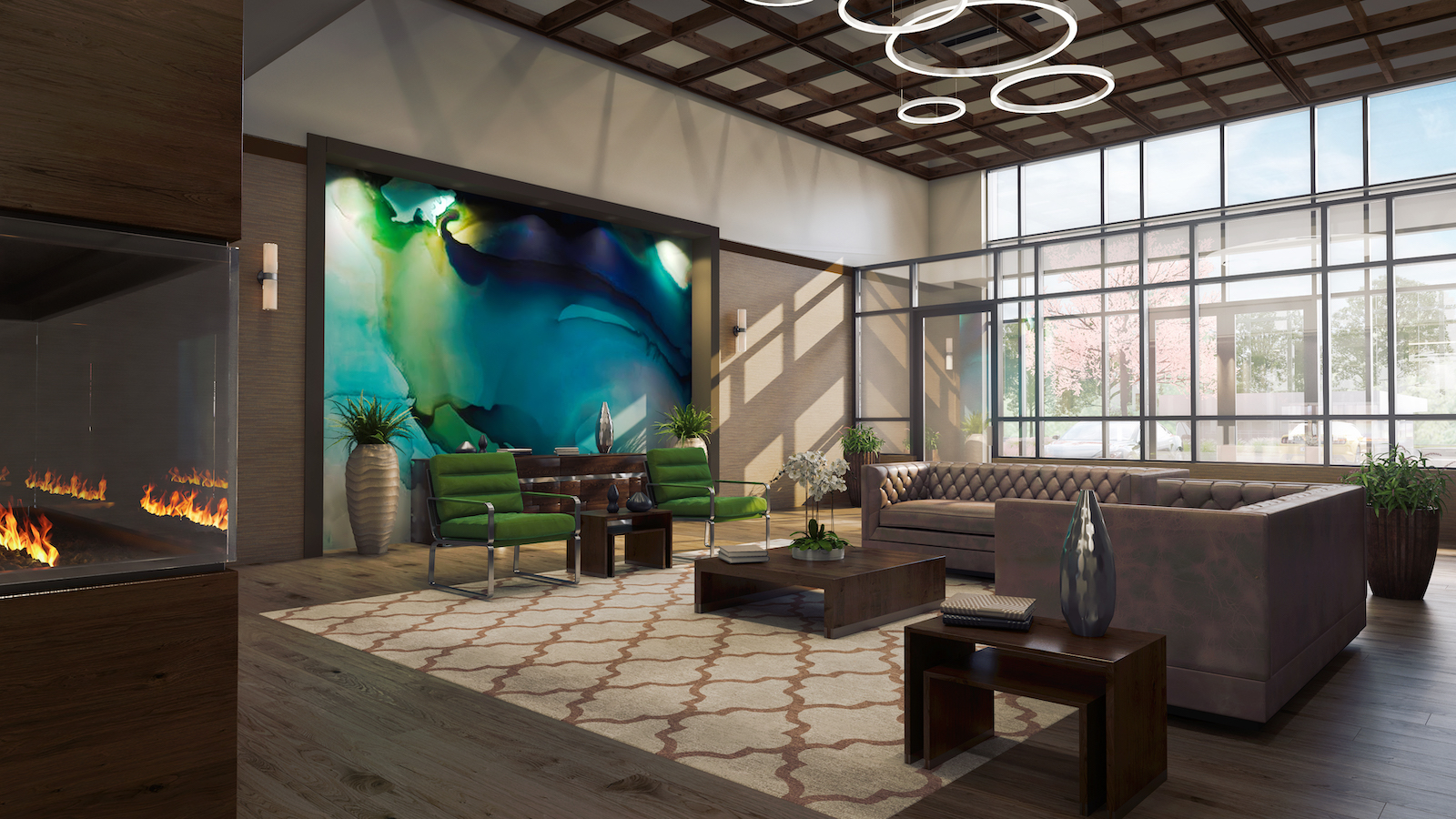 Lobby Rendering of Trend Living Condos