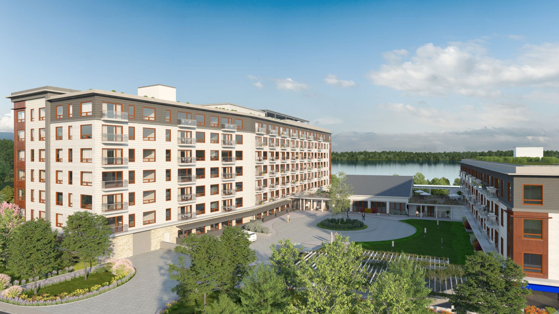 Exterior Rendering of The Landing at Little Lake