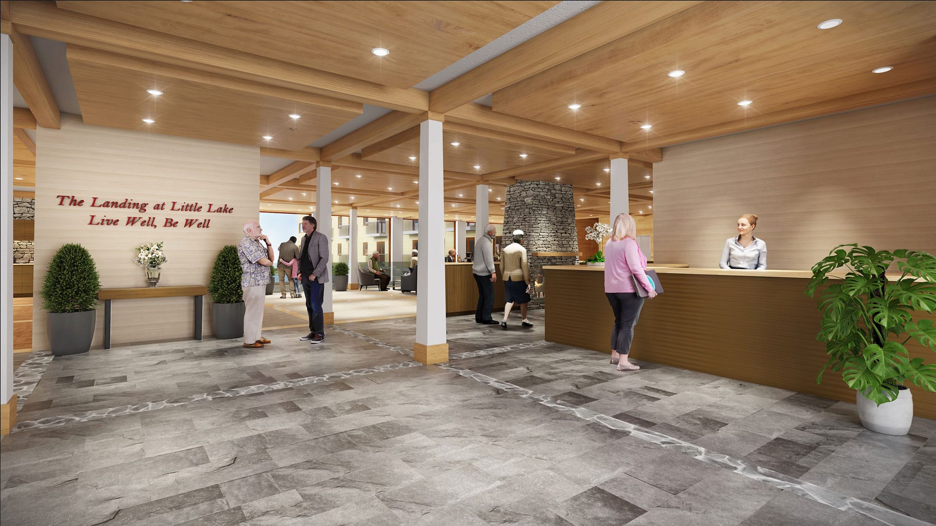 Rendering of The Landing at Little Lake Lobby