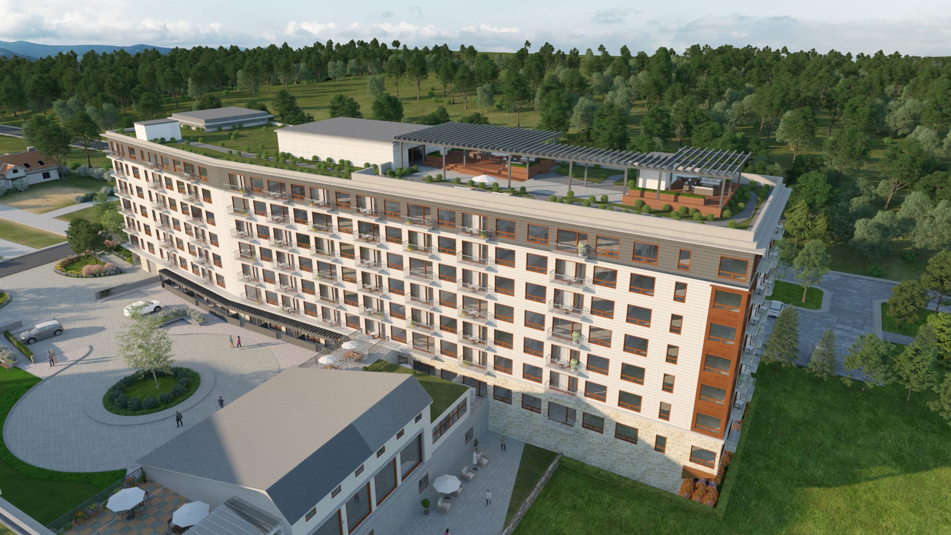 Exterior Rendering of The Landing at Little Lake