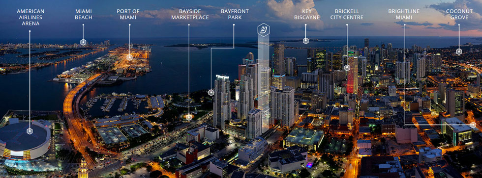 Rendering of YotelPad Miami Condos