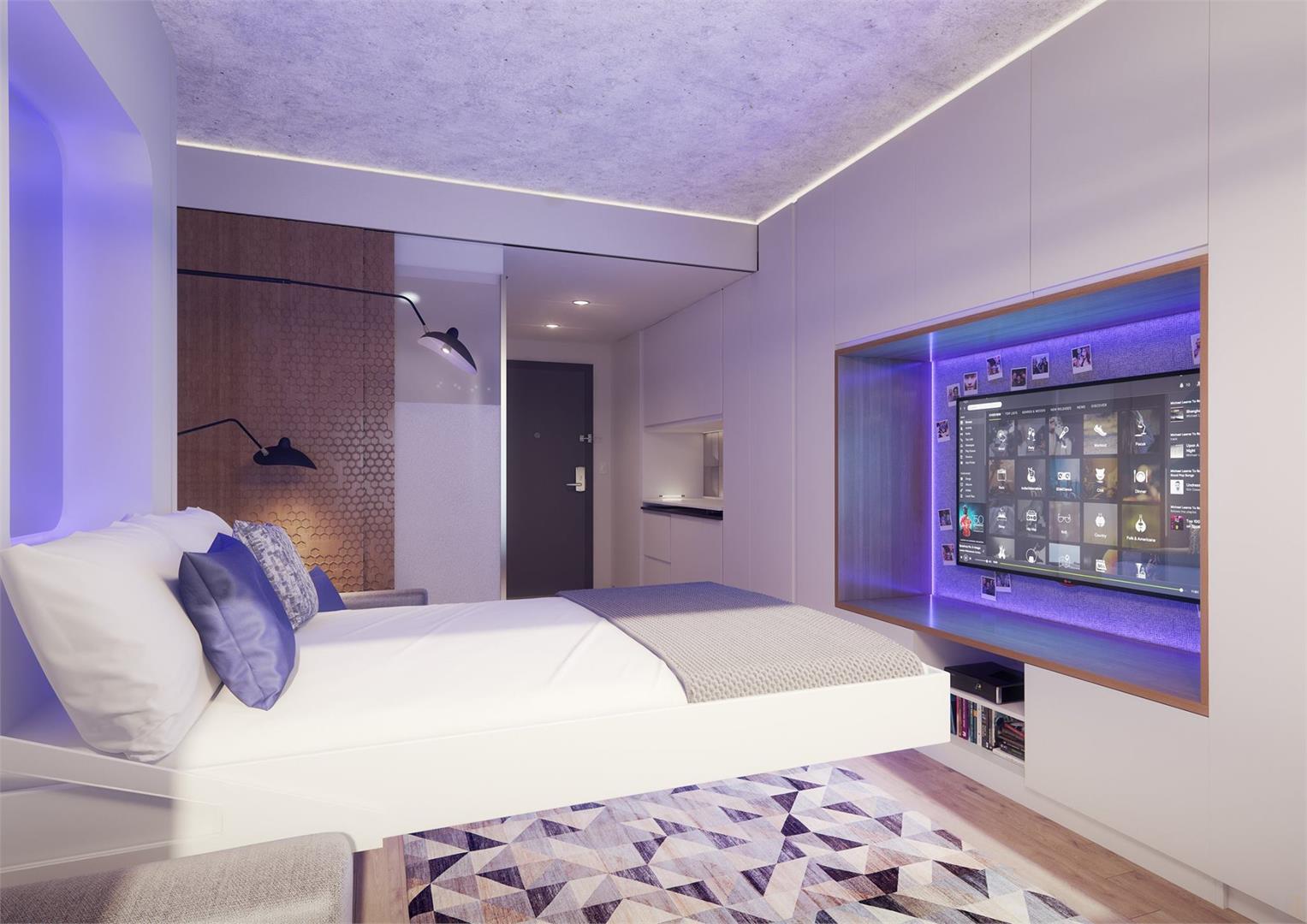 Rendering of YotelPad Miami Condos
