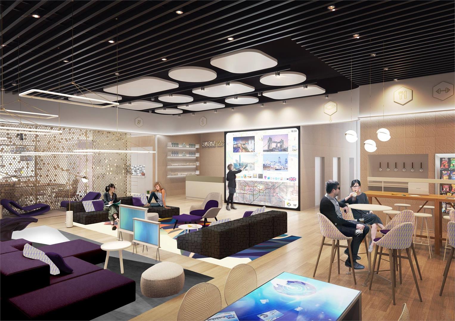 Rendering of YotelPad Miami Condos