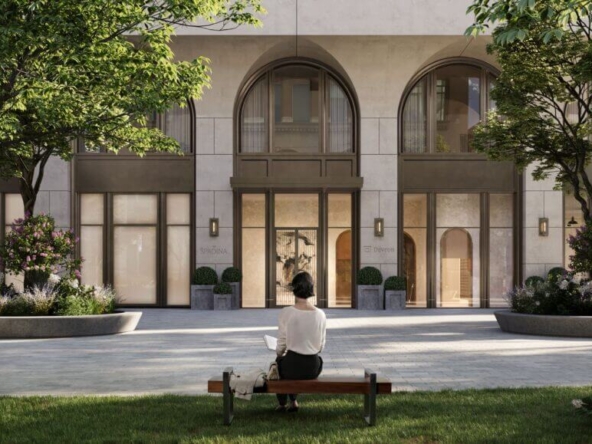 Rendering of 101 Spadina exterior garden seating