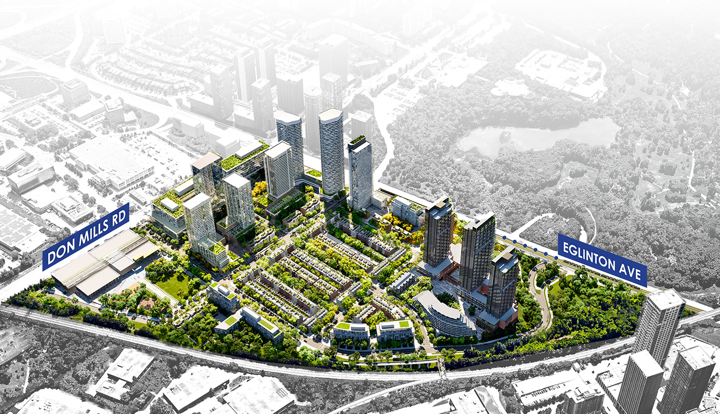 Exterior rendering of Crosstown Community Condos