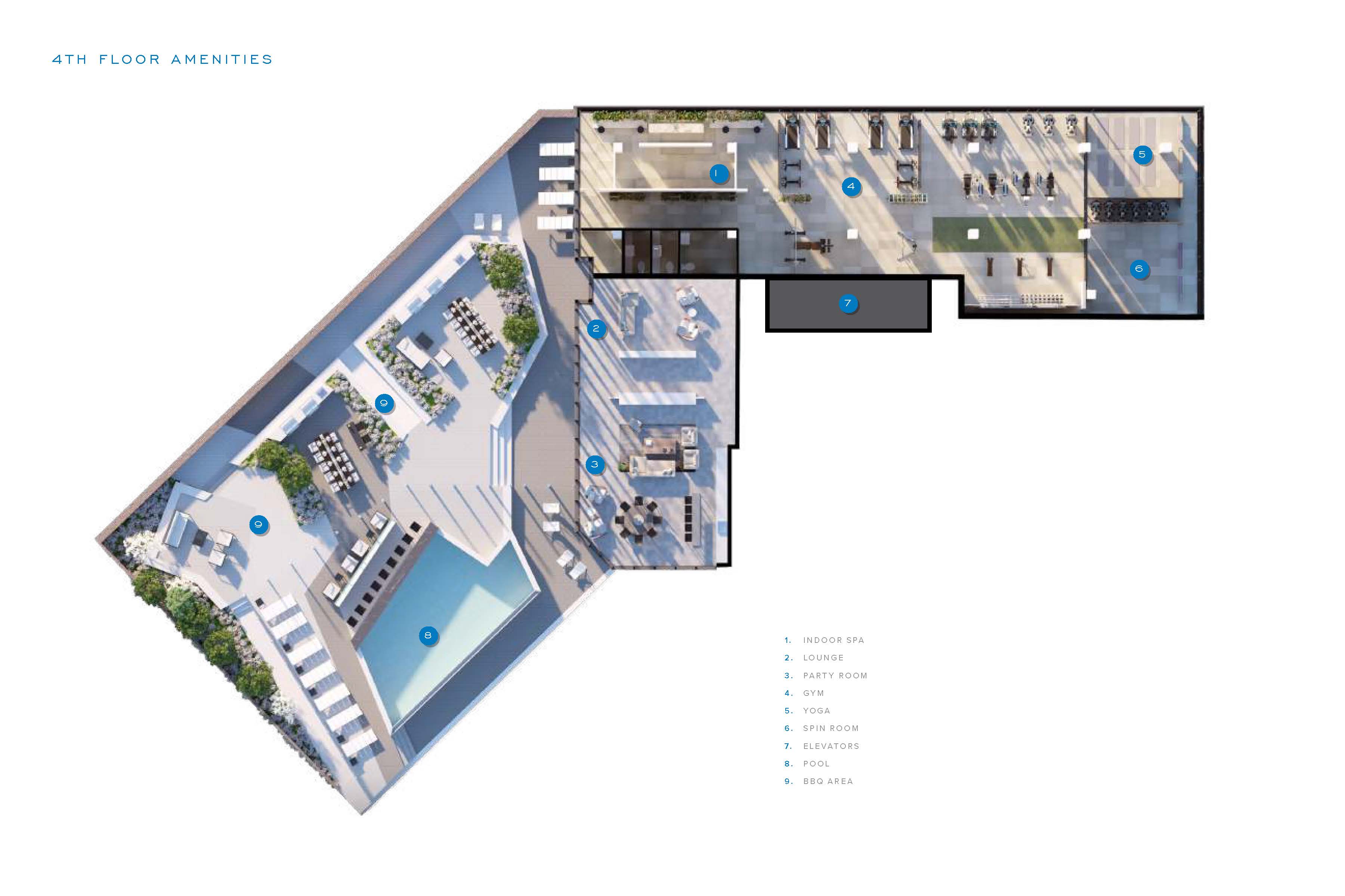 SXSW 2 fourth floor amenity map.