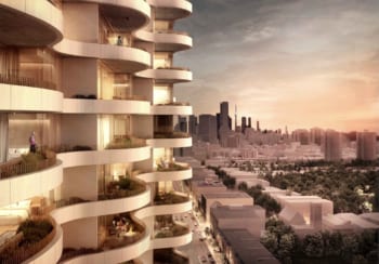 Exterior Rendering of Yonge + St. Clair Condos