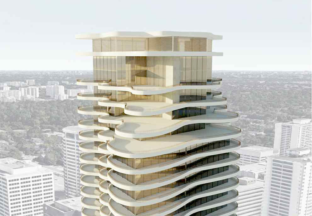 Exterior Rendering of Yonge + St. Clair Condos
