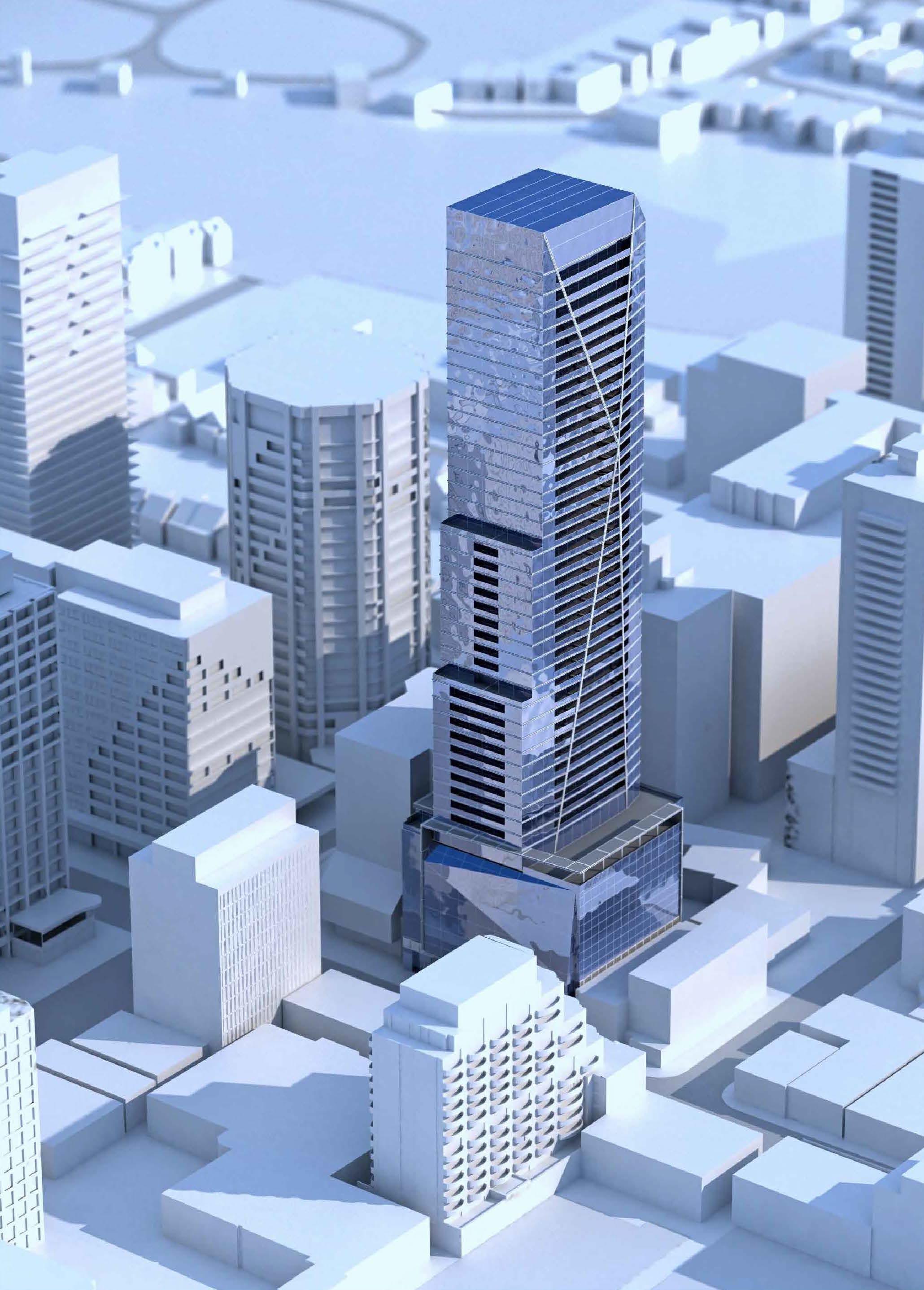 Exterior Rendering of Yonge + St. Clair Condos