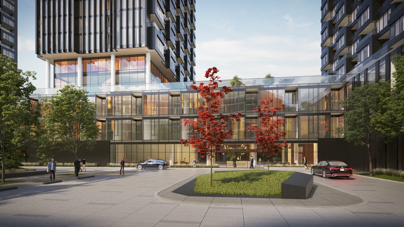 Rendering of Crosstown Condos Street-View