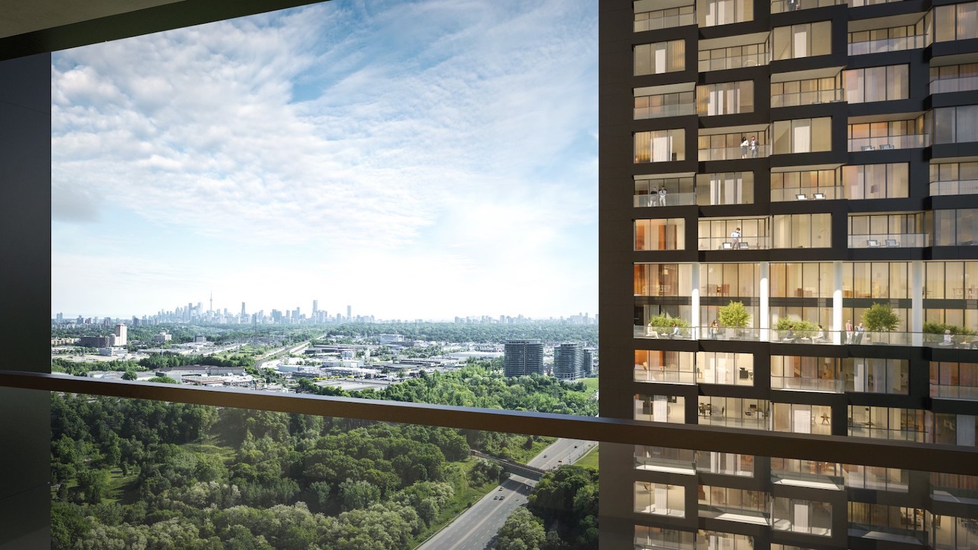 Rendering of Crosstown Condos View