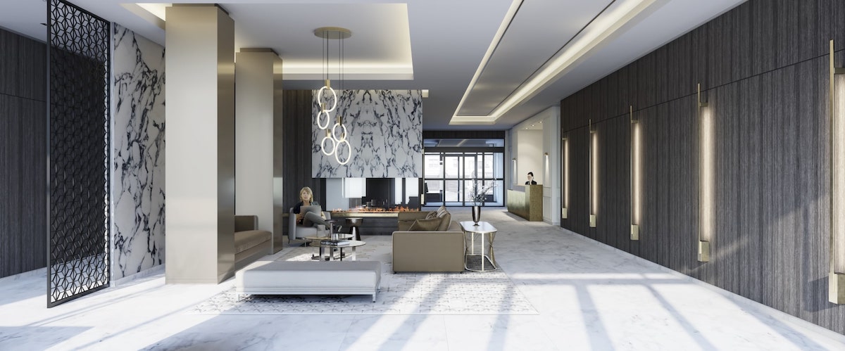 Rendering of Empire Maven Condos Lobby
