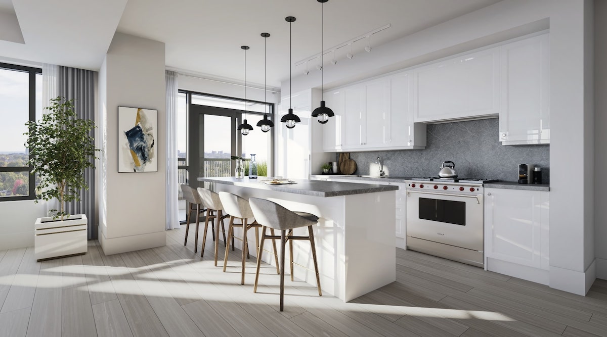 Rendering of Empire Maven Condos Interior Suite Kitchen