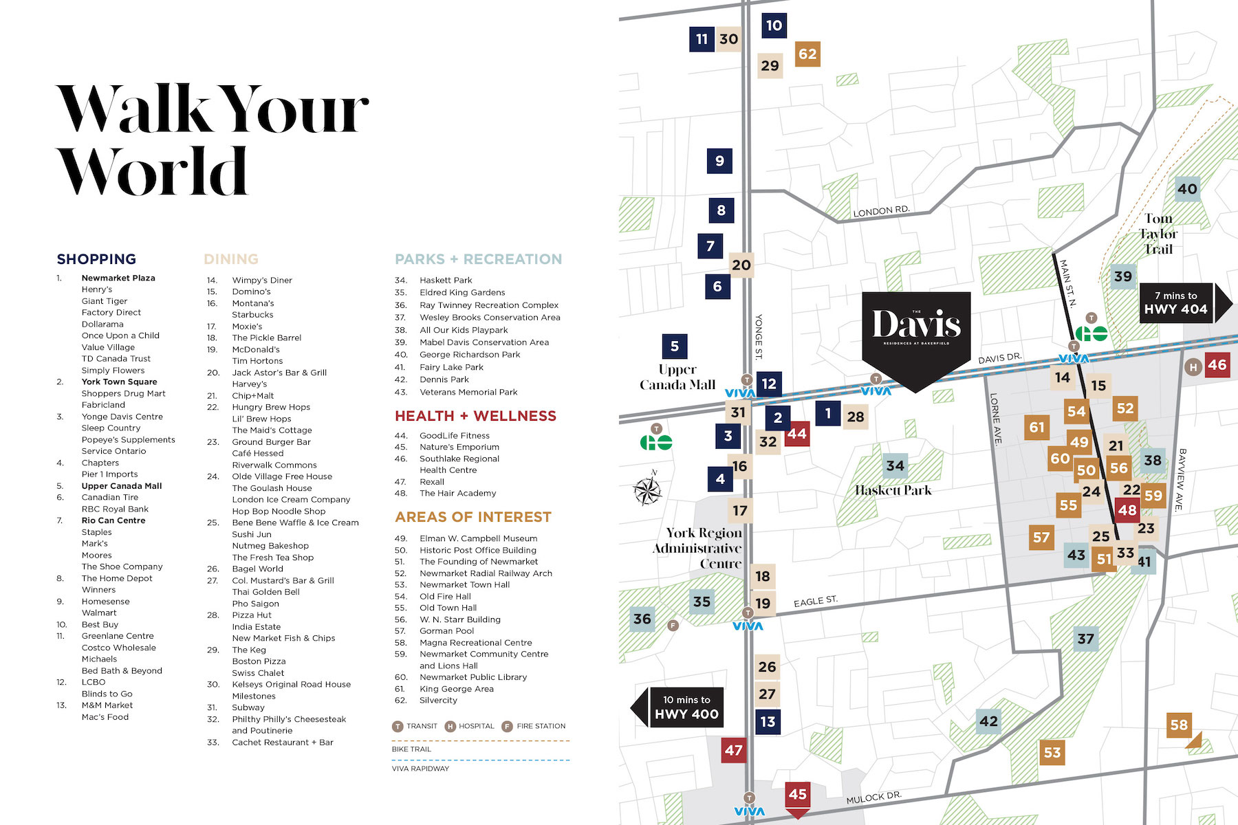Amenities Map Exterio of The Davis Residences