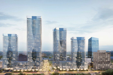 Exterior Rendering of Lansing Square Condos