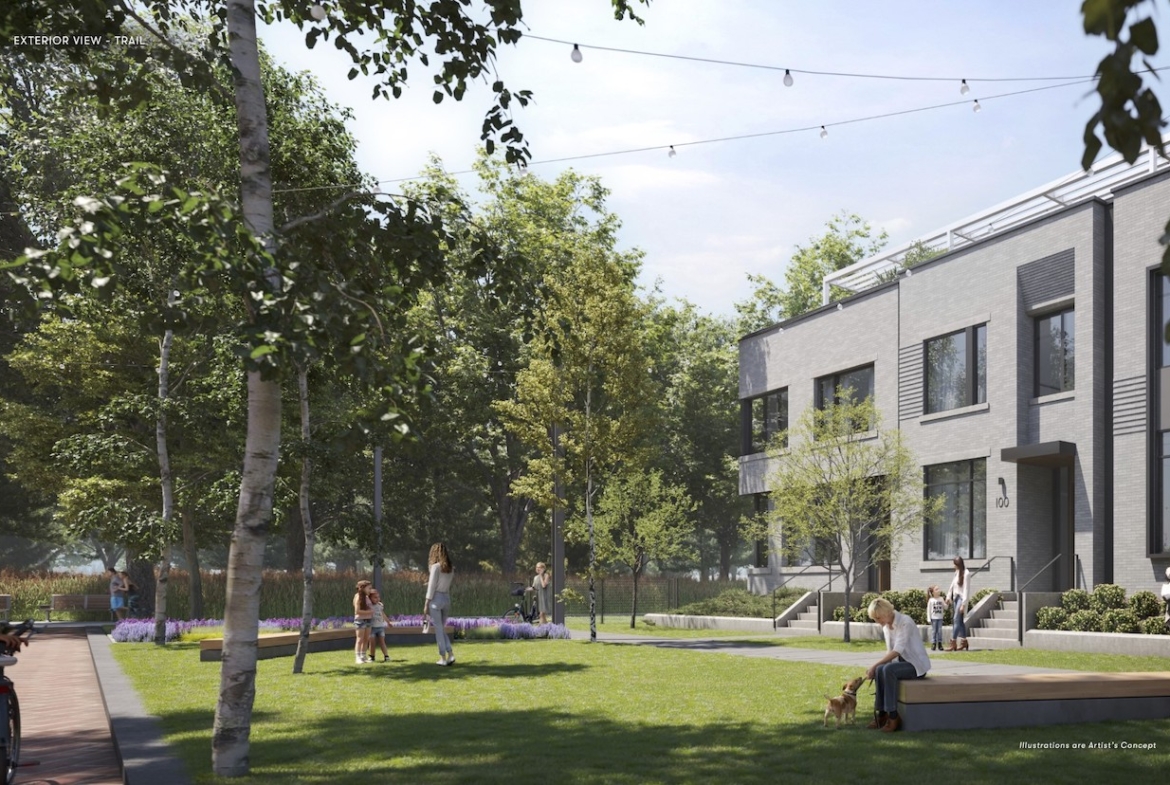 Exterior rendering of Brightwater Towns Exterior Trail