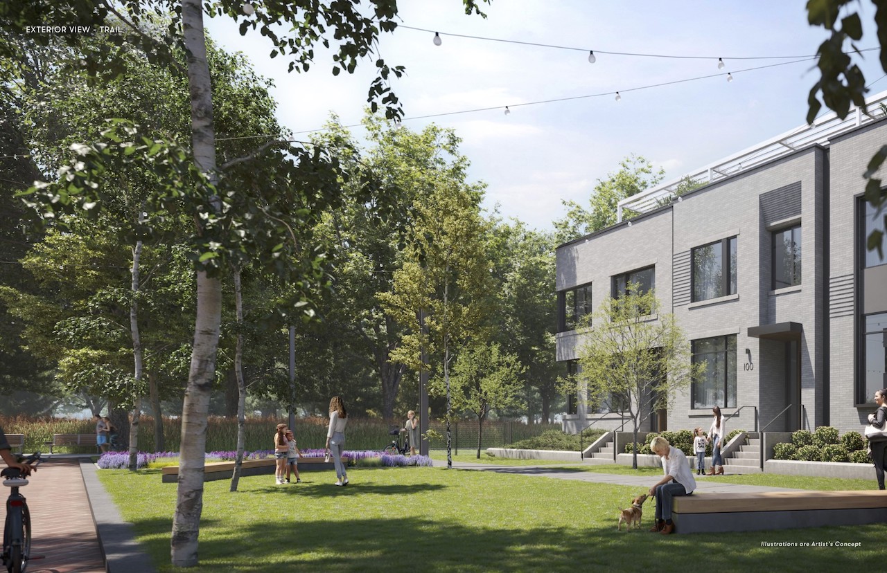 Exterior rendering of Brightwater Towns Exterior Trail