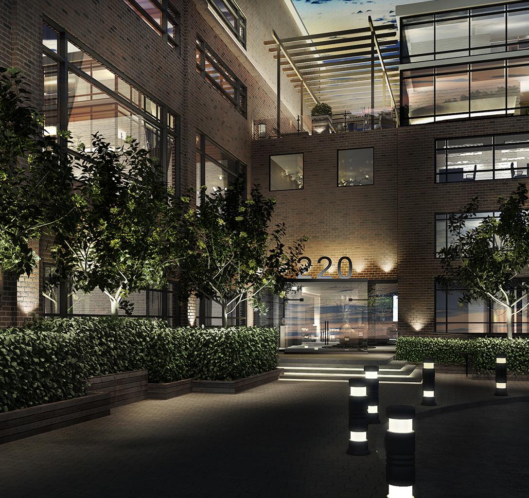 Rendering of Dundurn Lofts at Night
