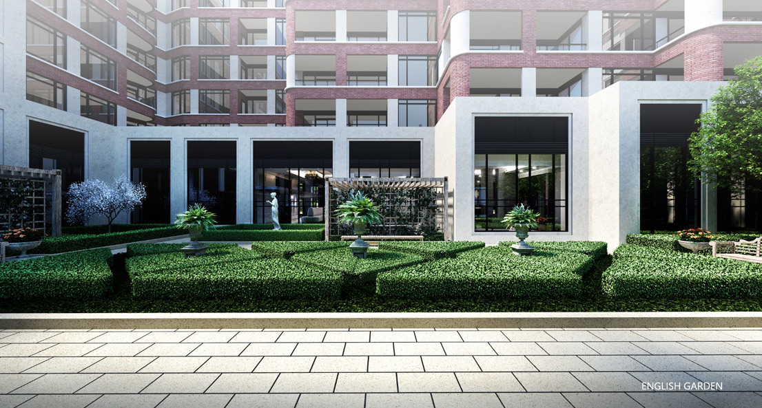 English Garden Rendering of Edenbridge Kingsway Condos
