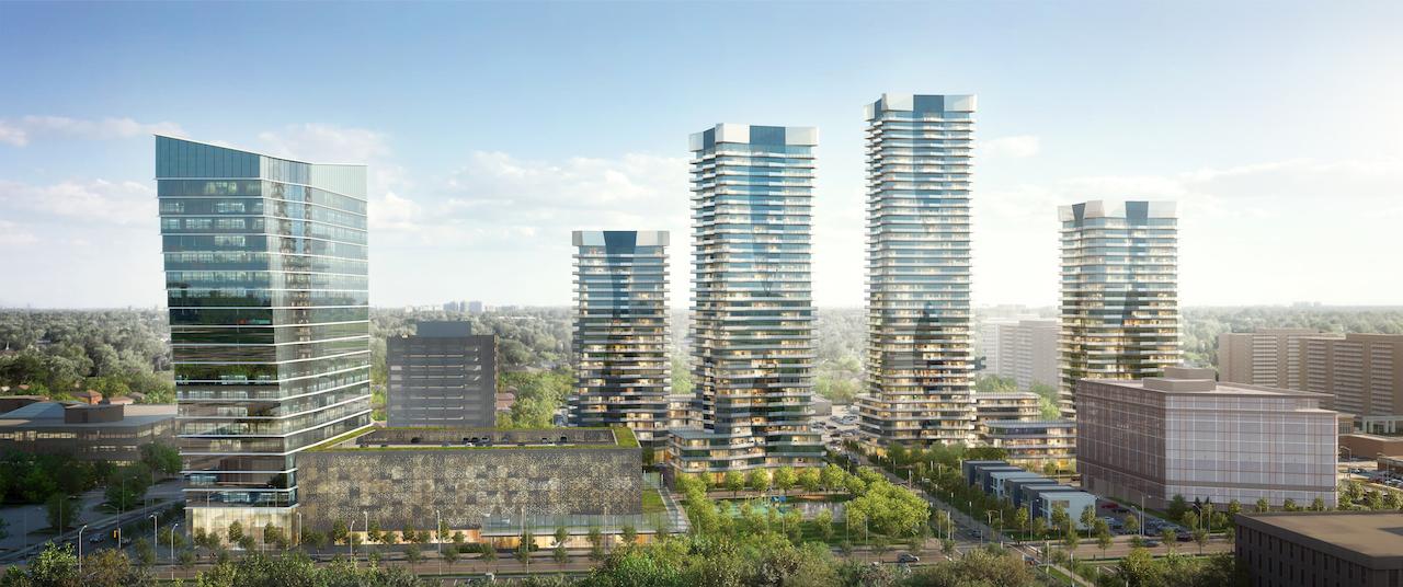 Exterior Rendering of Lansing Square Condos
