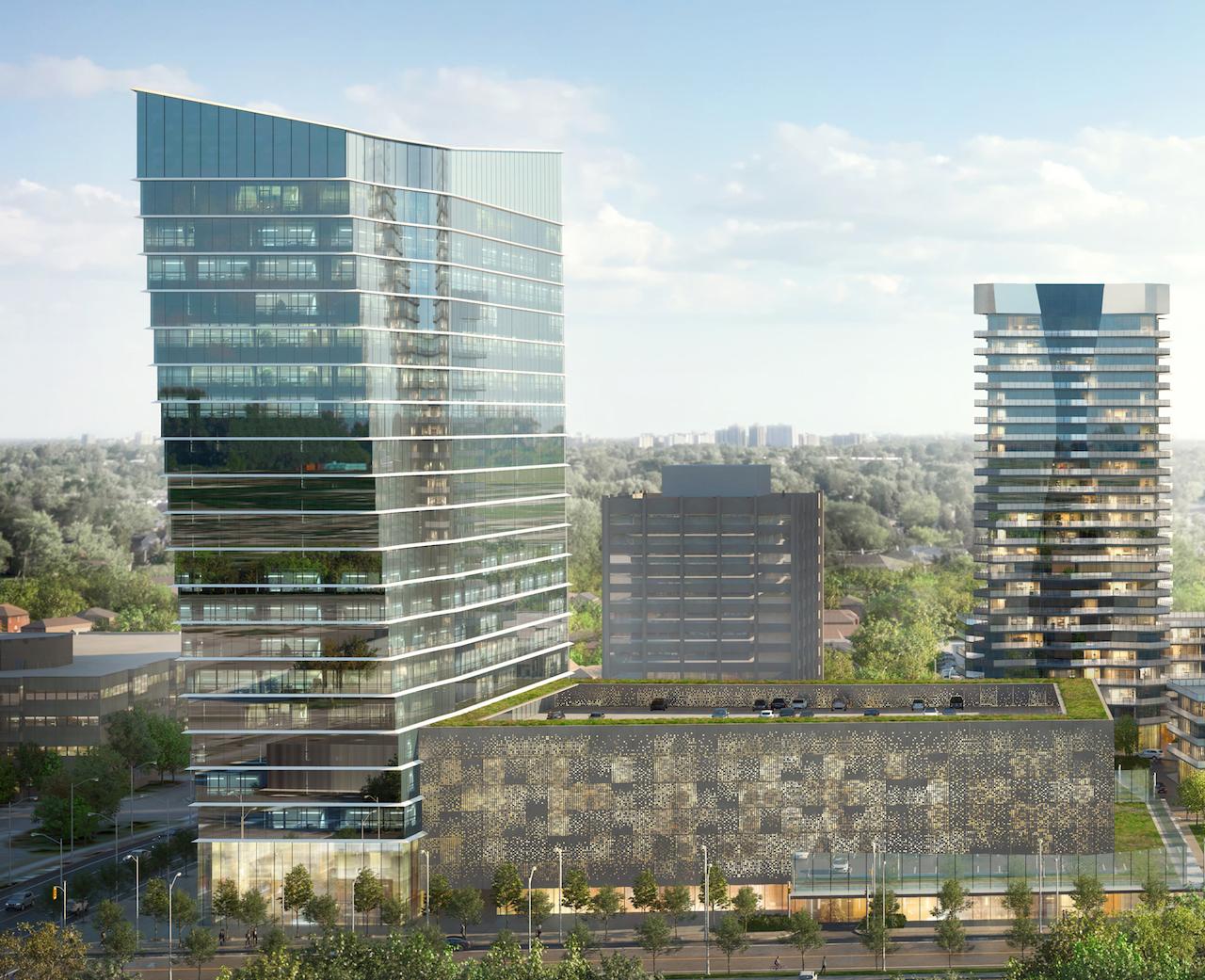 Exterior Rendering of Lansing Square Condos