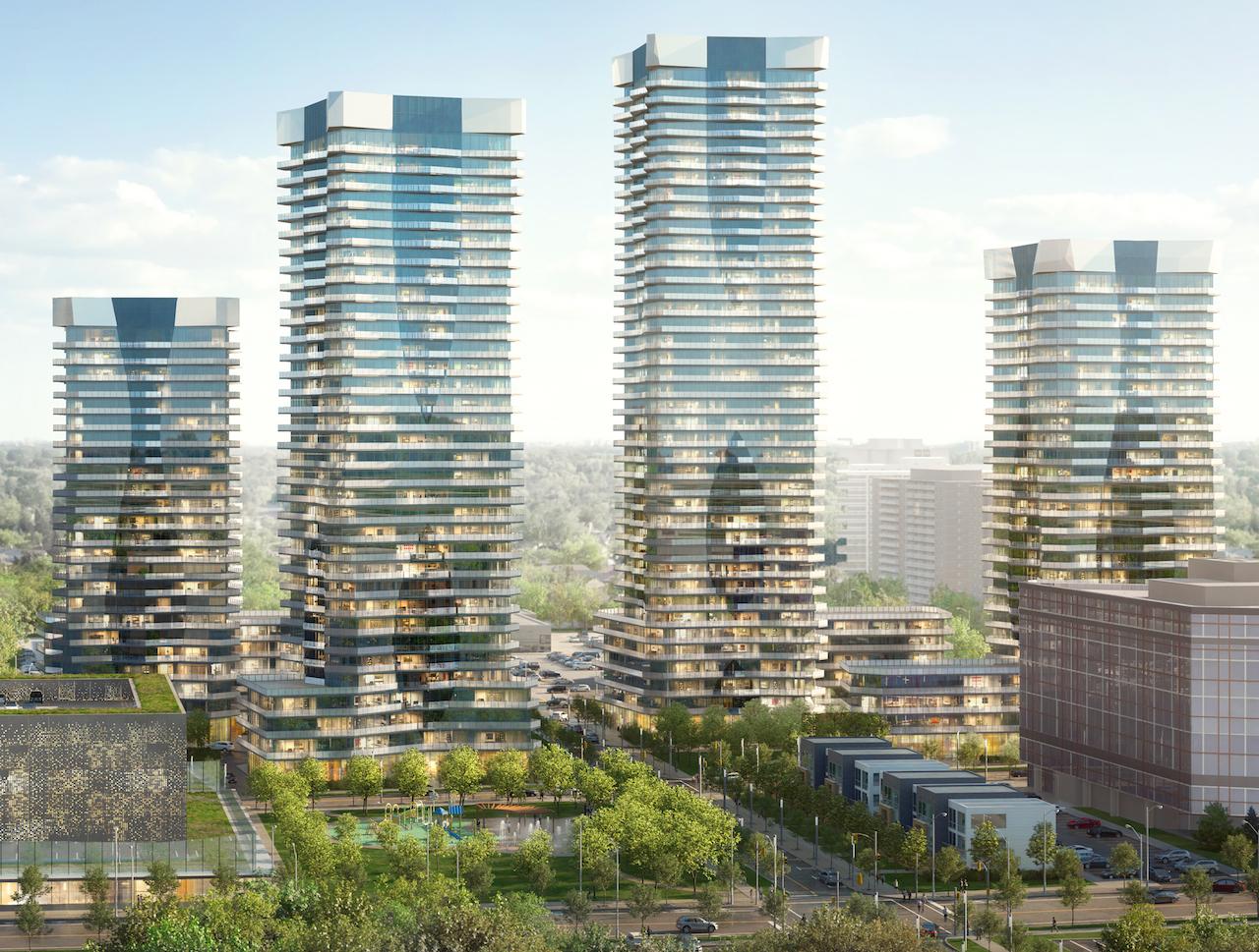 Exterior Rendering of Lansing Square Condos