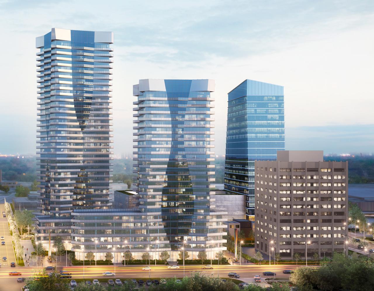 Exterior Rendering of Lansing Square Condos
