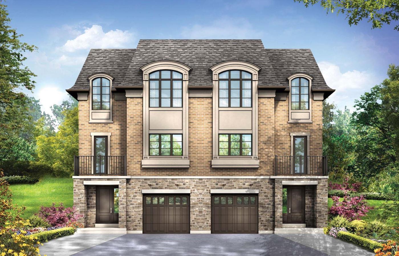 Exterior Rendering of Meadowvale Lane Semi-Detached Home