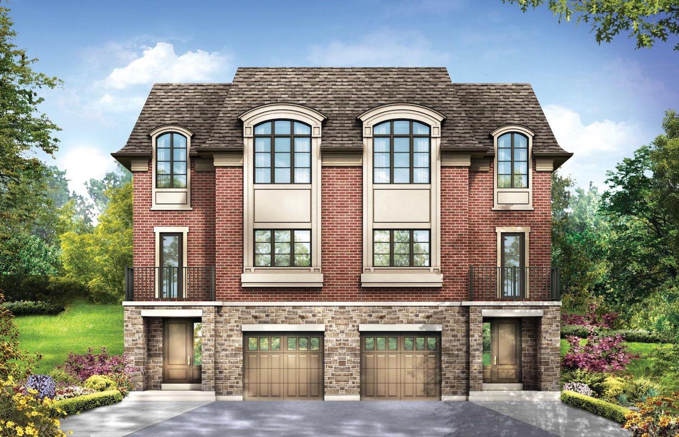 Exterior Rendering of Meadowvale Lane Semi-Detached Home