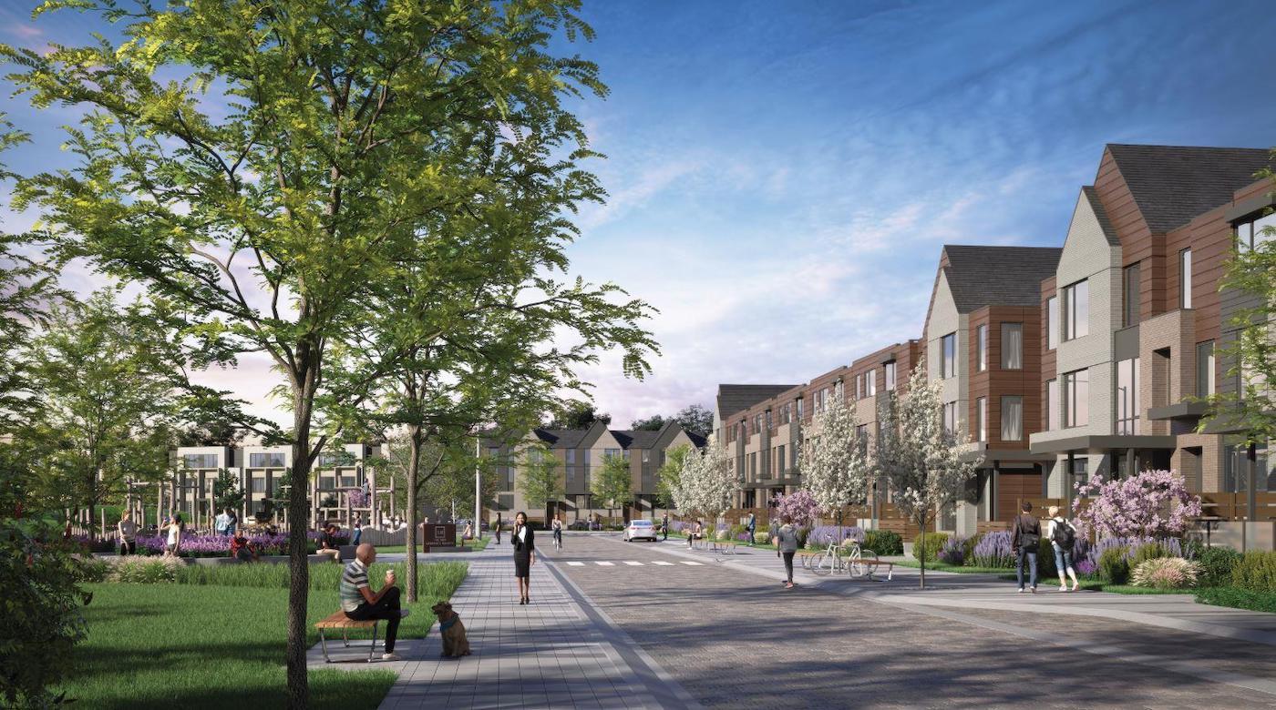 Exterior Rendering of The New Lawrence Heights Towns