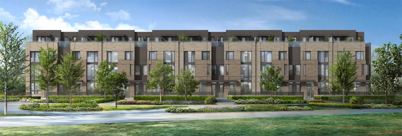 Exterior Rendering of The New Lawrence Heights Towns