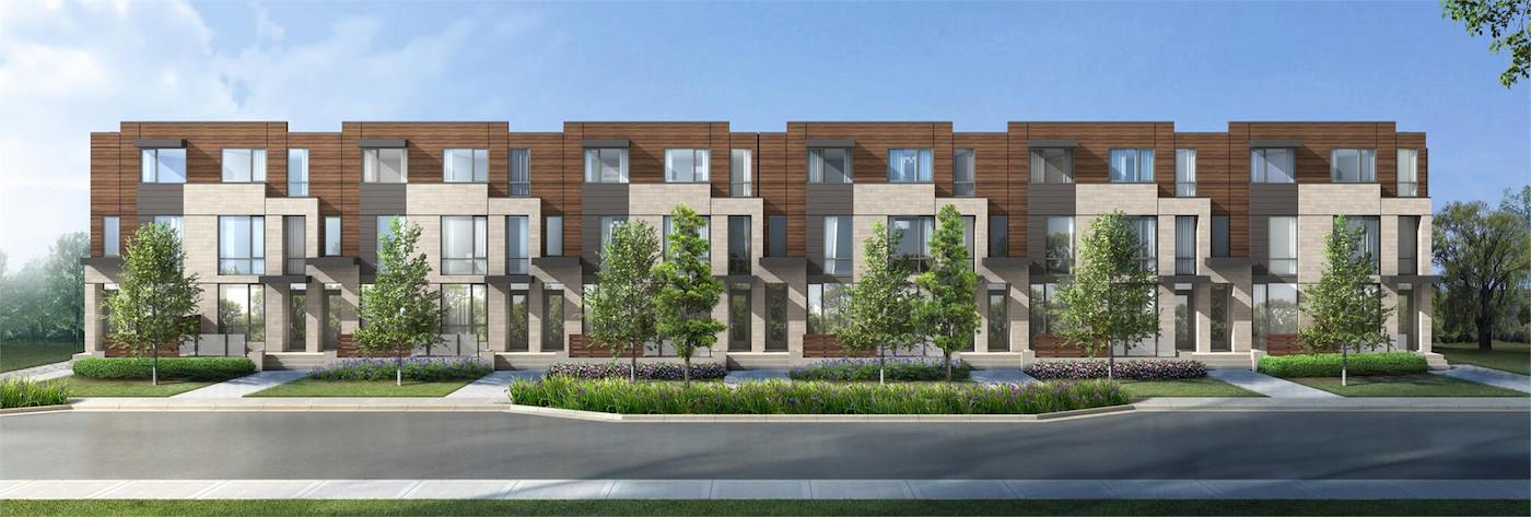 Exterior Rendering of The New Lawrence Heights Towns
