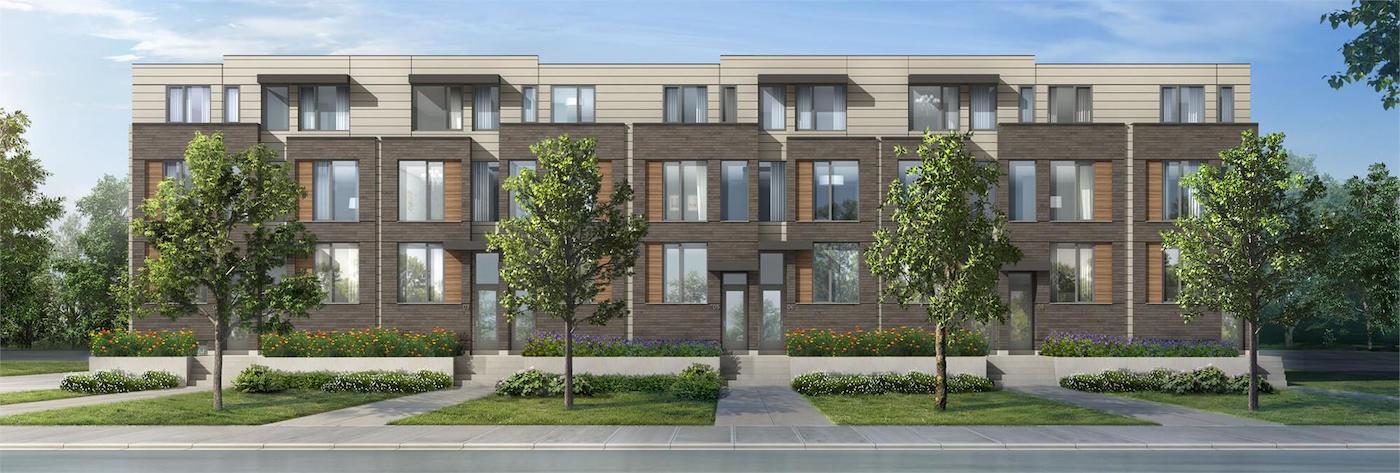 Exterior Rendering of The New Lawrence Heights Towns