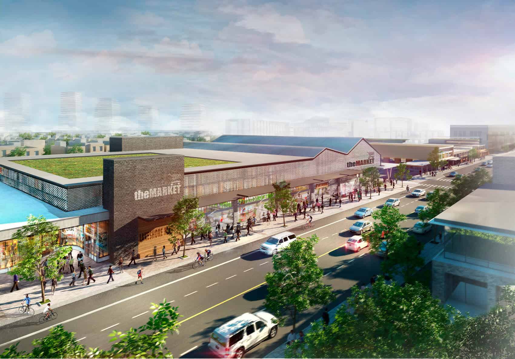 Rendering of West Village Port Credit Market