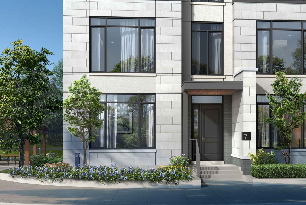 Rendering of 11 Altamont Towns suite exterior entrance.