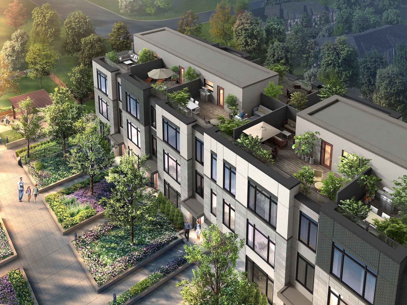 Exterior Rendering Side of Eleven Altamont Condos