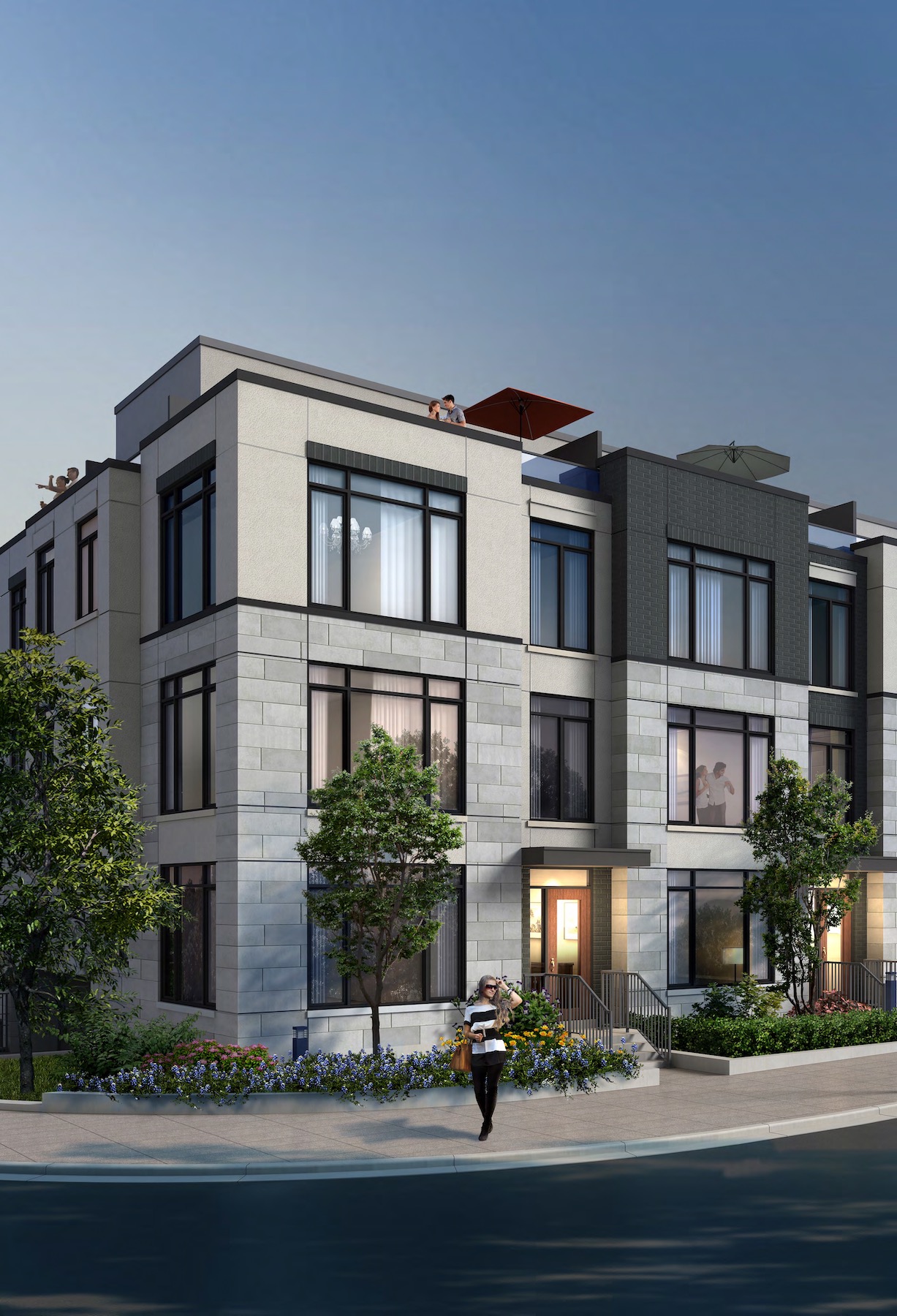Exterior Rendering Townhouse of Eleven Altamont Condos