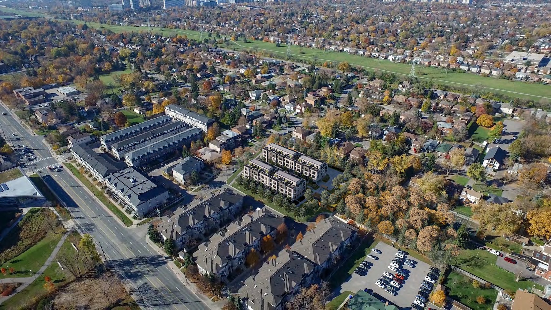 Eleven Altamont Towns Aerial View