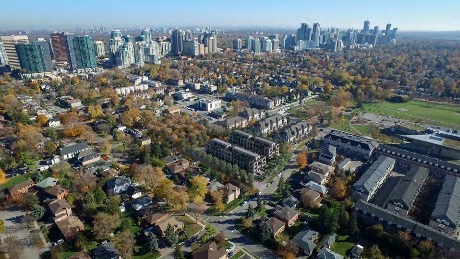 Eleven Altamont Towns Aerial View