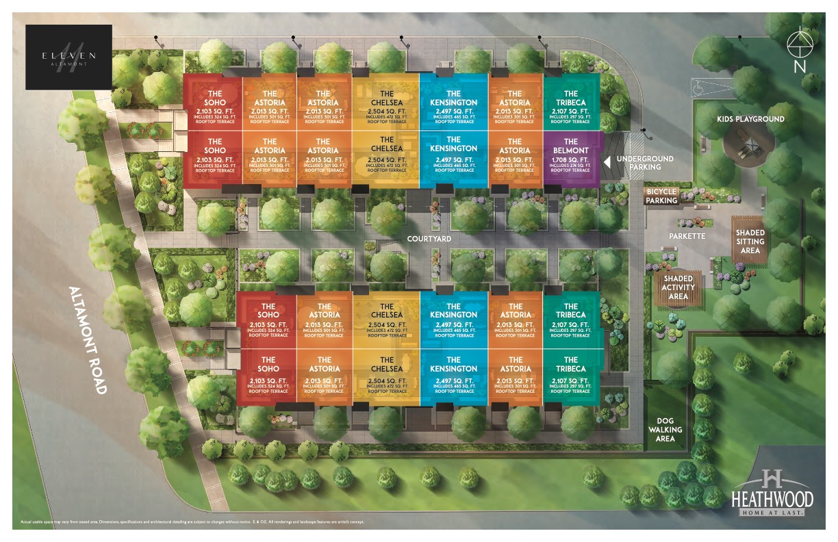Eleven Altamont Towns Siteplan
