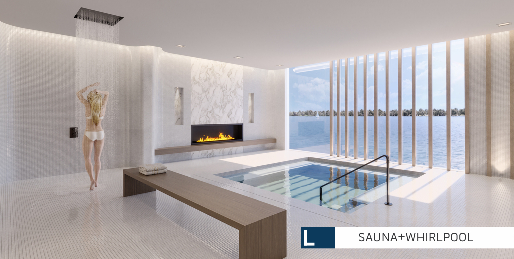 Rendering of Lākhouse Condos Sauna and Whirlpool