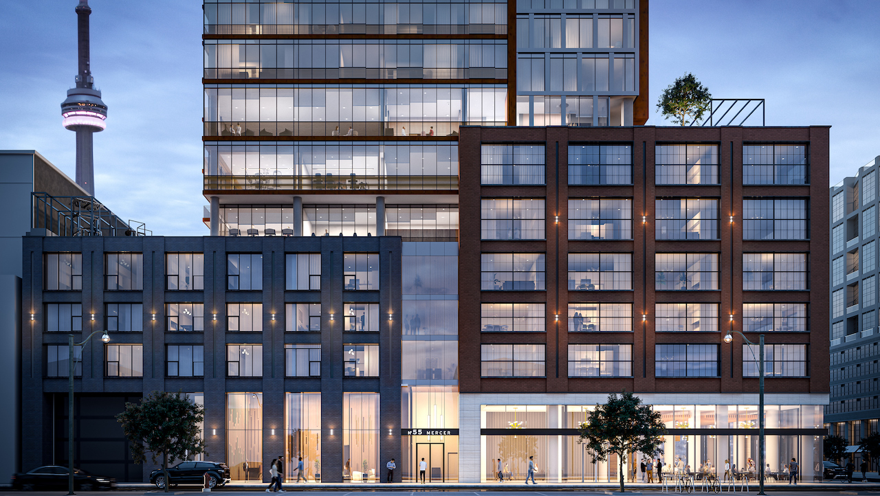 Rendering of 55 Mercer podium.